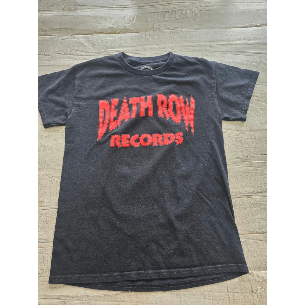 Death Row Records Black Red Hip Hop Rap Graphic T Shirt Small